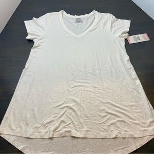 HUE Women's Classic White Short Sleeve Tee